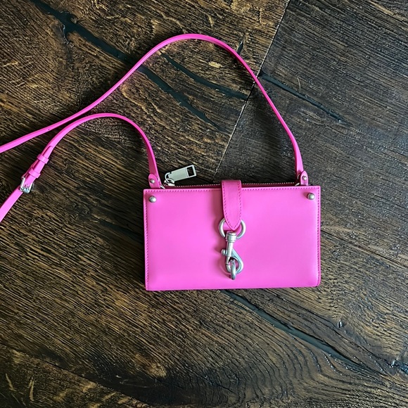 Rebecca Minkoff Handbags - Rebecca Minkoff Megan Wallet on a Strap - Bougainville Pink